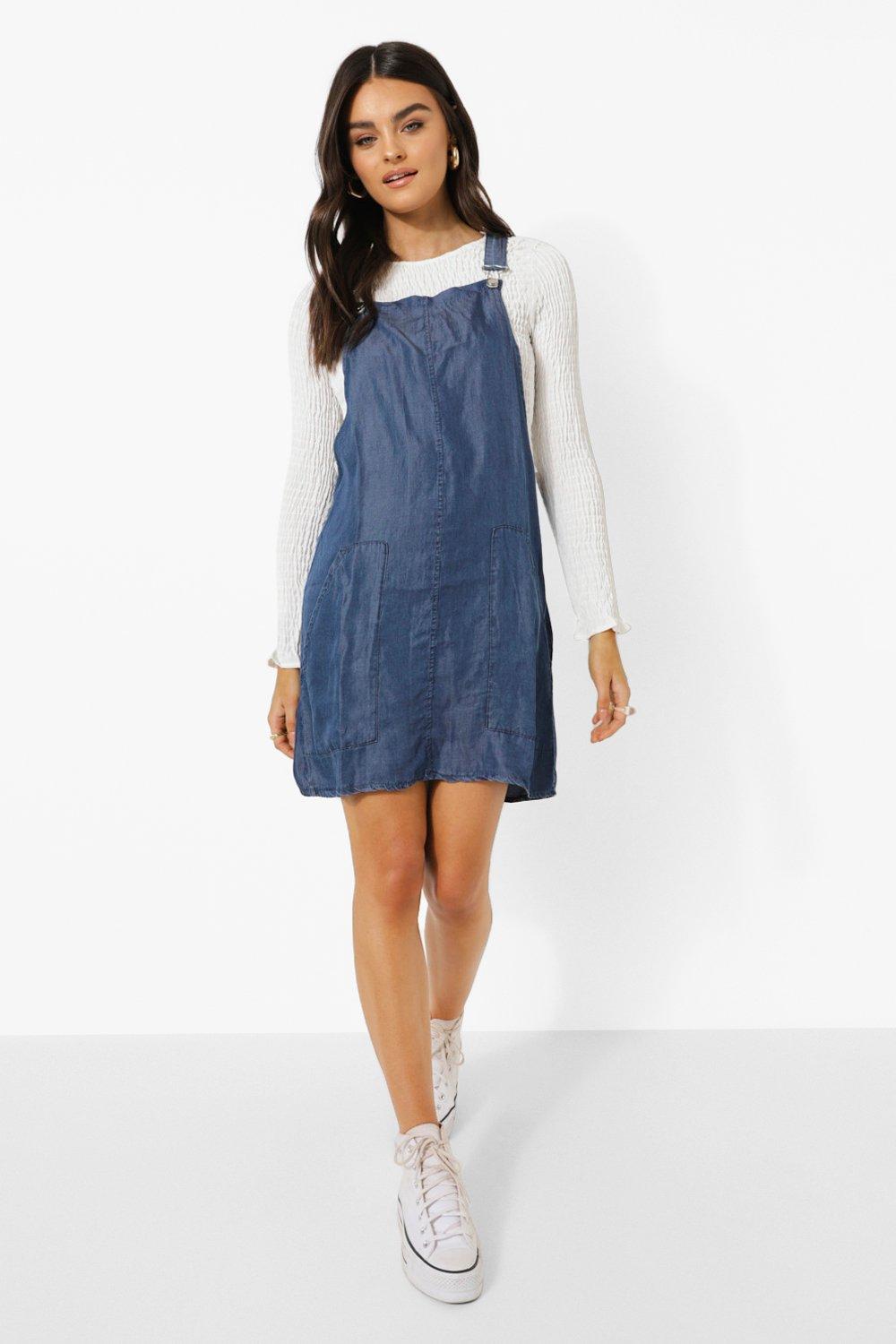 Chambray cheap overall dress